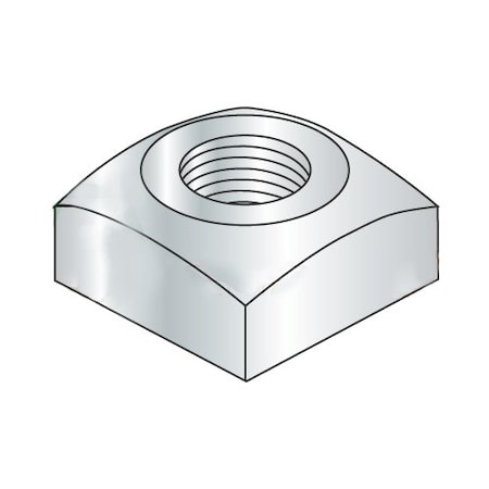 1/2-13 Regular Square Nuts/Steel/Zinc , 300PK